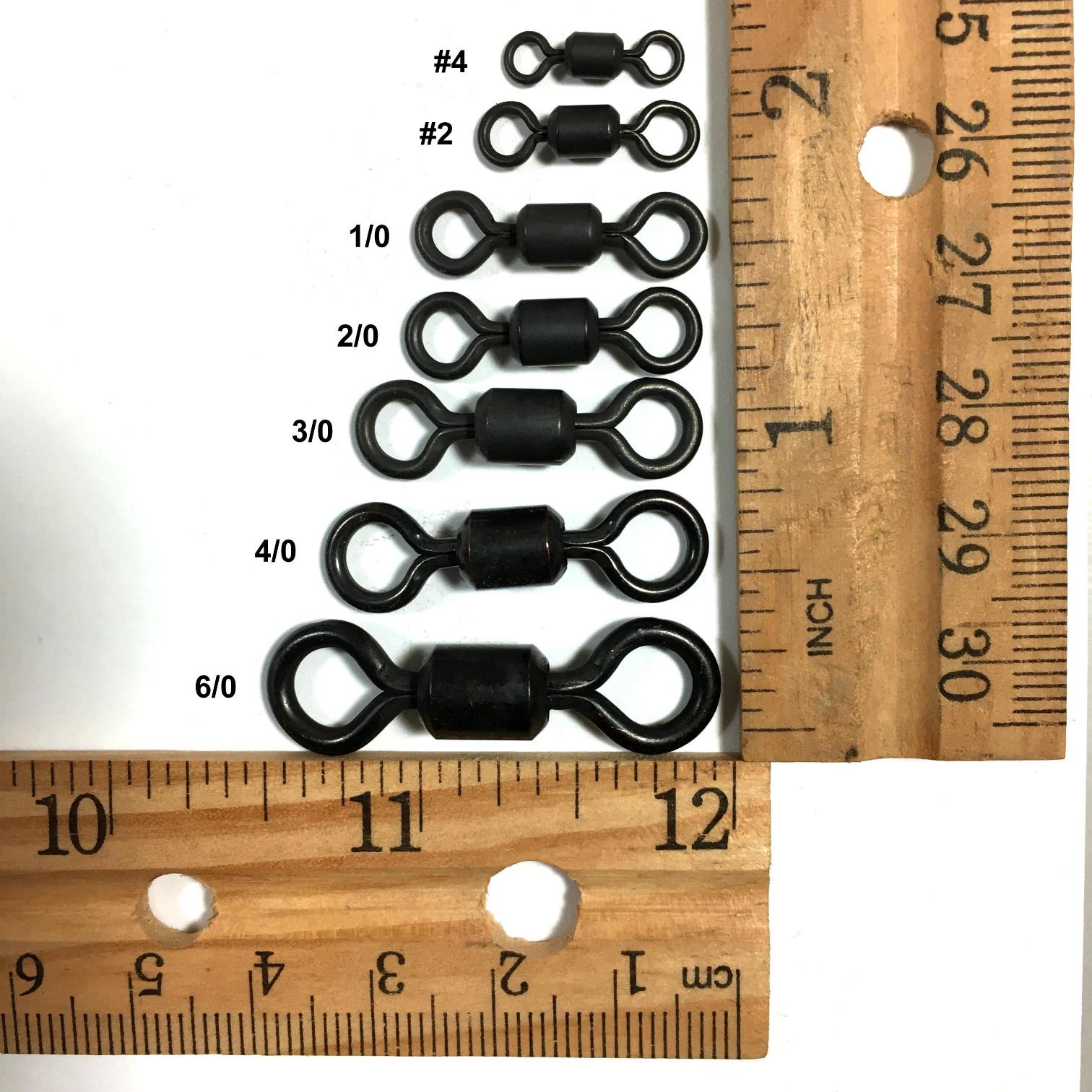 Black Stainless steel barrel swivels 500 pcs